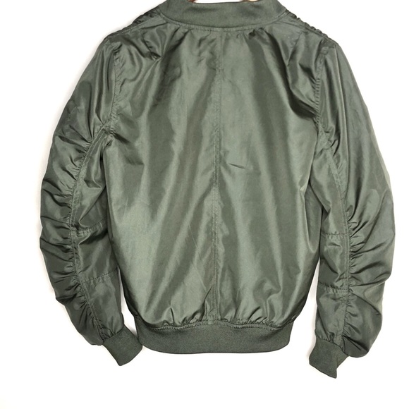 INSO Green Zip Up Bomber Jacket Medium - Picture 5 of 5